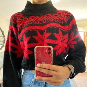 Christmas Crop Sweater